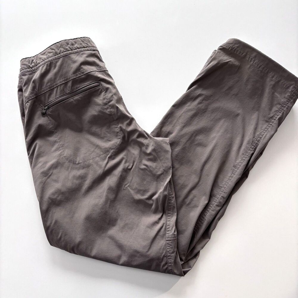 LL Bean Womens 10 Pant Brown Water Repellent Comfort Trail Chino Hiking Gorpcore